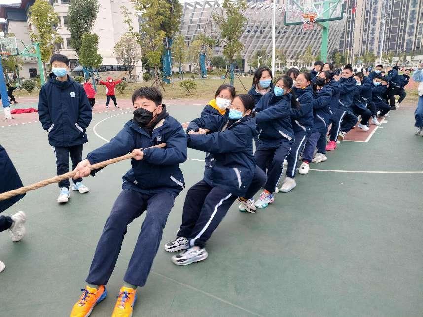 趣味运动减压无限颐华学校七年级拔河比赛超燃超赞超热烈